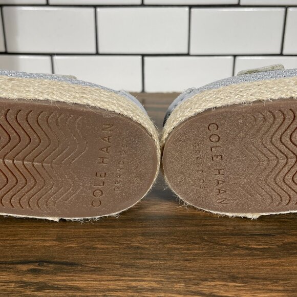 Cole Haan Nantucket Espadrille Womens Size 9.5 Shoes Gray Slip On Loafer Flat - Picture 8 of 12